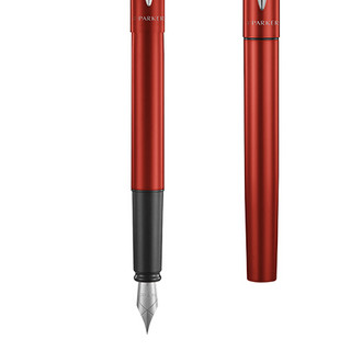 PARKER 派克 XL钢笔 Vector威雅系列 红杆白夹 F尖 单支装