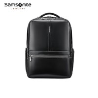 Samsonite 新秀丽 双肩包 都市商务差旅13英寸电脑包 男士背包皮包NP7*09002 黑色
