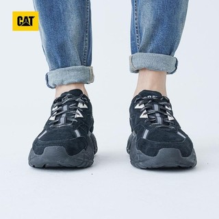 CAT 卡特彼勒 P110148 男士老爹鞋 粒子黑男款