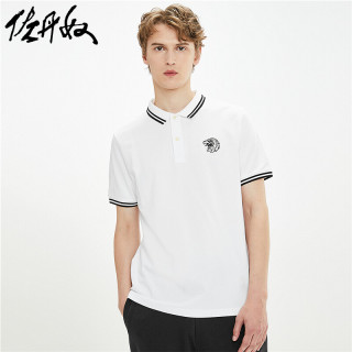 giordano 佐丹奴 polo男夏翻领鹰头刺绣弹力珠地布休闲polo衫男短袖