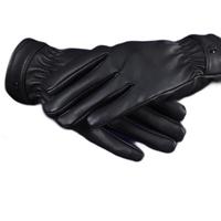 haolebao 好乐宝 女士骑车开车PU触屏手套加绒防滑手套秋冬季保暖