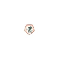 CHOW TAI SENG 周大生 A0GC0192-0203 生肖鼠18K玫瑰金钻石转运珠 0.006克拉 0.35g