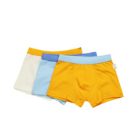 STAR ALLEY 星巷 29312003 男童平角内裤 3条装 淡蓝+黄+白 150cm