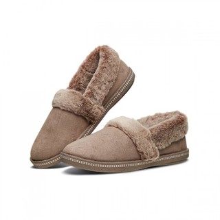 SKECHERS 斯凯奇 MODERN COMEMORY WINTER系列 女士休闲棉鞋 32777 深灰褐色 37