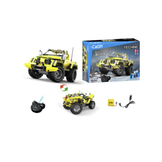 双鹰（DOUBLE E）大黄蜂拼装积木遥控车 拼插模型汽车变形车 儿童玩具车C51003