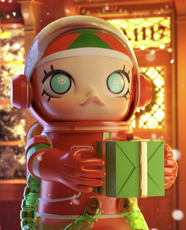 pop mart 泡泡玛特 mega珍藏系列400%space molly圣诞定制手办【报价