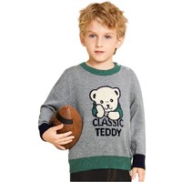 Classic Teddy 精典泰迪 TD21HY38032 男童纯棉撞色毛衣