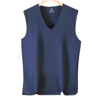 Miiow 猫人 男士保暖背心 藏青 XXL