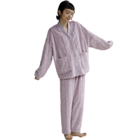 Hodo Men 红豆男装 女士珊瑚绒睡衣套装 AJ662 泡泡紫 165/88