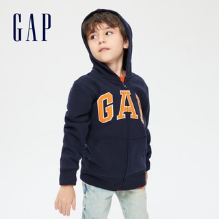 88VIP：Gap 盖璞 男童LOGO抓绒连帽衫