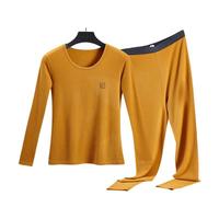 YANGXIN 氧心 女士秋衣秋裤套装 26009 金盏黄 L