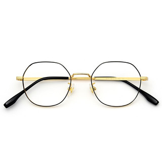 CHASM 2060 黑金色纯钛眼镜框+1.60折射率 非球面镜片