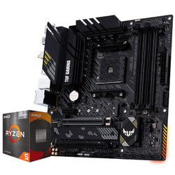 ASUS 华硕 TUF GAMING B550M-PLUS WIFI II 重炮手主板+AMD R5-5600G