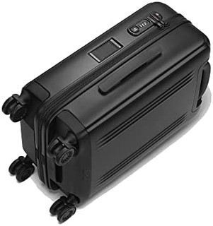 ZERO Halliburton Edge Lightweight Polycarbonate Travel Case (Black, International Carry-On)