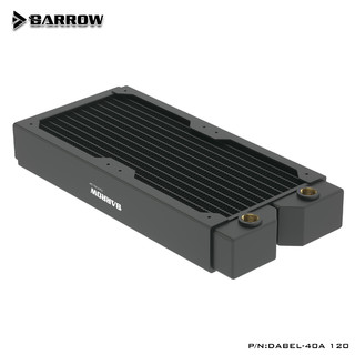 Barrow 高密度单波紫铜水冷排40MM厚DIY电脑散热器 Dabel-40a 360