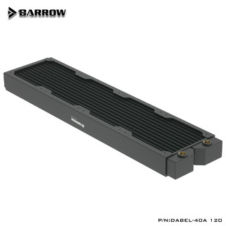 Barrow 高密度单波紫铜水冷排40MM厚DIY电脑散热器 Dabel-40a 360