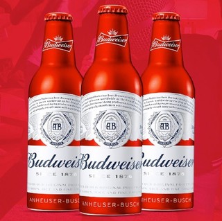 Budweiser 百威 经典醇正啤酒 355ml*18瓶 铝瓶