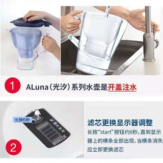 BRITA 碧然德 净水壶过滤水壶滤芯家用Aluna系列3.5L滤芯套装 1壶2芯