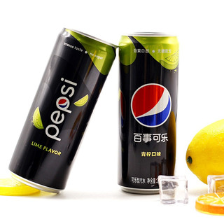 pepsi 百事 无糖 可乐 青柠口味 330ml*24听