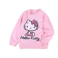 Hello Kitty 凯蒂猫 KT03B09440 女童加绒卫衣 粉色 90cm
