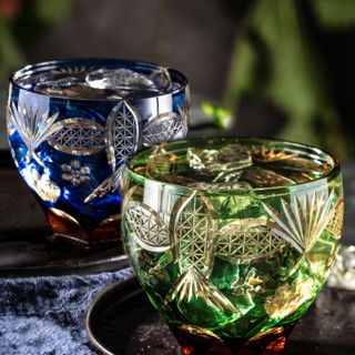 中国国家博物馆 海晏河清 玻璃杯 270ml 绿色