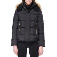 Macy's Juniors' Hooded Faux-Fur-Trim Puffer Coat 女士羽绒服