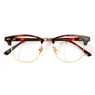 HAN 汉 HD4959 玳瑁色TR不锈钢眼镜框+1.67折射率 非球面镜片