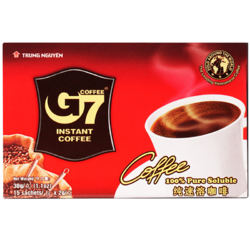 G7 COFFEE 中原咖啡 中原G7 純速溶咖啡 30g(15包) 無伴侶 黑咖啡無糖添加 越南進口沖飲品