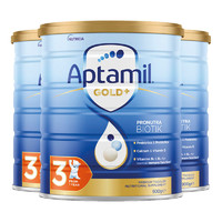 百亿补贴：Aptamil 爱他美 金装 婴幼儿奶粉 3段 900g 3罐