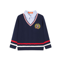 暇步士 男童全棉针织衫