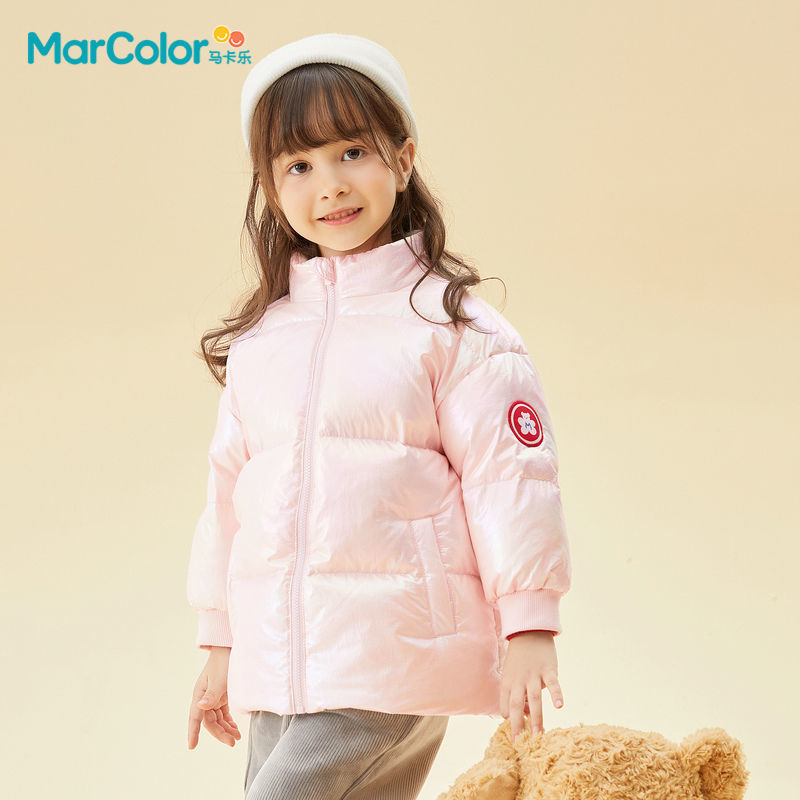 MarColor 马卡乐 2021年冬新款女童装羽绒服外穿面包服外套