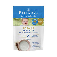 BELLAMY'S 贝拉米 有机婴儿GOS益生元高铁米粉米糊125g/袋宝宝辅食 大米味