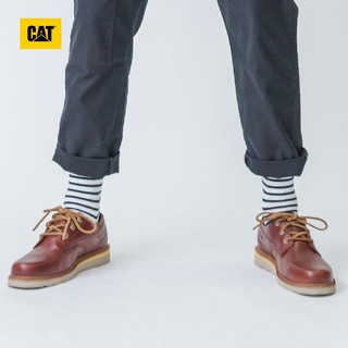 PLUS会员：CAT 卡特彼勒 男士复古休闲皮鞋 P724721