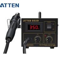 安泰信 ATTEN)热风拆焊台AT852D大功率550W自动休眠恒温数显风枪手机电子维修吹焊拆焊 AT852D直风热风枪