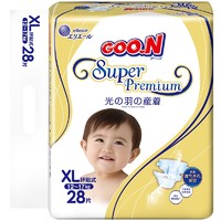 PLUS会员：GOO.N 大王 光羽系列 婴儿纸尿裤 XL28片