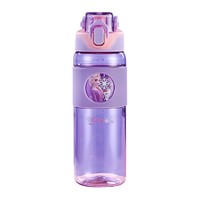 PLUS会员：Disney 迪士尼 儿童运动直饮水杯 600ml 紫色公主