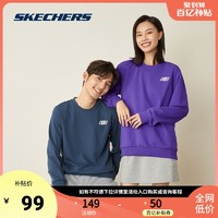 SKECHERS 斯凯奇 Skechers斯凯奇 男女中性情侣卫衣秋季圆领长袖上衣 L321U189