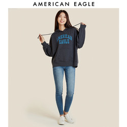 AMERICAN EAGLE AEO夏季牛仔裤女高腰修紧身小脚浅蓝色American Eagle 0433_1608