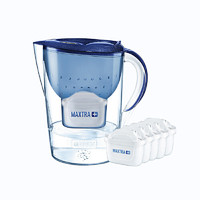 BRITA 碧然德 厨房净水器过滤芯自来水家用净水壶星光系列3.5L宇宙蓝+滤芯5枚