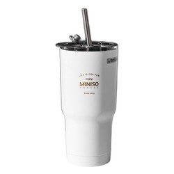 MINISO 名创优品 经典黑白系列 钢杯 580mL