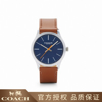 COACH 蔻驰 男士蔻驰印花表盘牛皮针扣石英手表