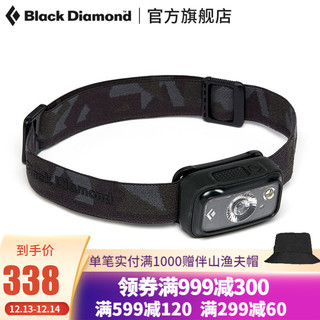 Black Diamond \/黑钻BD 头灯头戴式户外越野跑强光头灯探照灯钓鱼夜钓灯防水620659 Black(黑色) 均码