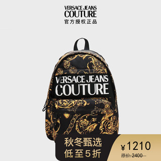 VERSACE 范思哲 Versace Jeans Couture奢侈品男包21秋冬男士巴洛克双肩包 71YA4B90-ZS109 黑色印花 U