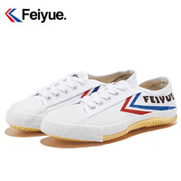 Feiyue. 飞跃 大孚跑步小白鞋女帆布鞋潮国货球鞋男少林魂田径运动比赛复古经典