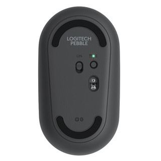 logitech 罗技 Pebble 2.4G蓝牙 优联 双模无线鼠标 1000DPI 鼠你好运 黑色