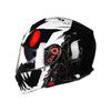 TORC T271 摩托车头盔 揭面盔 白魔兽款 黑色 M码