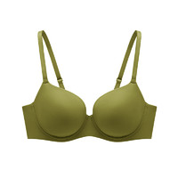 HSIA 遐 时尚新光面系列 女士有钢圈文胸 BM0870 橄榄绿 75C