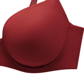 HSIA 遐 时尚新光面系列 女士有钢圈文胸 BM0870 节庆红 75C