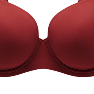 HSIA 遐 时尚新光面系列 女士有钢圈文胸 BM0870 节庆红 75C