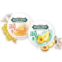 DOUBLEMINT 绿箭 无糖草本清润含片糖果组合装 2口味 25g*4盒（枇杷秋梨味+金银花蜂蜜柠檬味）